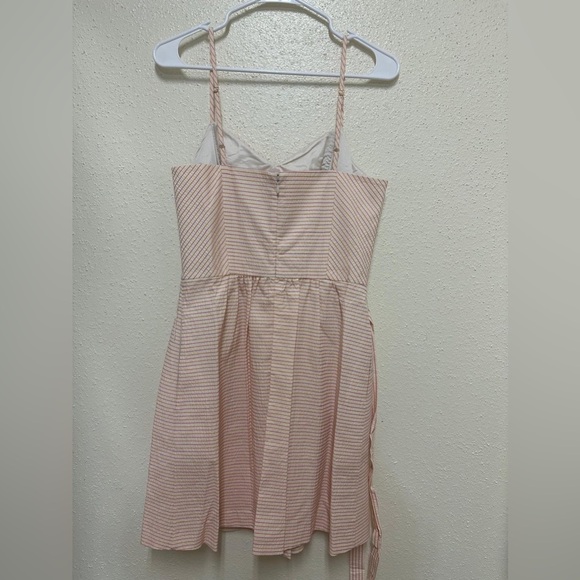 Shoshanna "NWT" Spaghetti Strap Striped Cotton Dress Size 8 - Picture 4 of 10